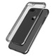 柯哥適用蘋果8plus手機(jī)殼硅膠防摔SE保護(hù)套iphone8透明殼7plus全包軟殼8P防塵轉(zhuǎn)聲簡約 透黑/直邊設(shè)計 7PLUS/8PLUS/5.5寸