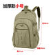 耐磨耐用超大容量加厚帆布男士雙肩背包出差旅行登山行李包多功能 加厚款45升小號軍綠色