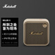 馬歇爾（Marshall）WILLEN II無線藍牙便攜2代音箱 戶外防塵防水迷你音響 內(nèi)置麥克風(fēng)支持免提通話音箱 油彩白