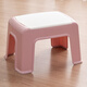 好爾凳子家用小板登客廳臥室換鞋凳防滑塑料凳子腳踏矮凳北歐粉1個(gè)裝