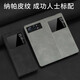 詹博士適用小米MixFold2手機(jī)殼新款納帕紋翻蓋皮套便捷立式支架全包邊防摔保護(hù)殼高檔商務(wù)風(fēng)耐臟外殼男士 【黑】 小米MixFold2【納帕紋皮套】