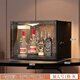 蔻絲2024年新款酒柜置物架客廳靠墻小型展示柜家用收納柜高檔輕奢柜子 輕奢加厚1格-尊臻灰（加大號）
