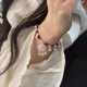 芯奢手鏈女手工編織中國風(fēng)長命鎖平安鎖鈴鐺手繩有響聲紅繩女士手鏈
