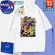 NASA ABOUT官方聯(lián)名jojo的奇妙冒險(xiǎn)動(dòng)漫日系空條承太郎短袖體恤男女情侶 白色-N1232-jojo 2XL (正版高質(zhì)量)