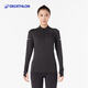 迪卡儂跑步速干衣女冬季長(cháng)袖上衣戶(hù)外運動(dòng)t恤健身瑜伽服WSLW 經(jīng)典黑 S 38