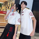 帛雷斯諾訂婚禮服男女套裝 情侶裝 訂婚宴新中式國(guó)風(fēng)大碼旗袍連衣裙領(lǐng)證夏 男款單件:白色上衣 S
