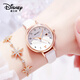 迪士尼（Disney）手表女款初高中學(xué)生2026新款雙日歷機械中高考考試專(zhuān)用女生石英表 時(shí)尚白+日歷