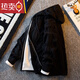 等兄臨美式復古 男裝復古麻花開(kāi)衫毛衣男冬季潮牌針織衫韓版潮流修身加 黑色 XL