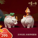 銅師傅吉祥如意 封侯拜相 吉象歡喜小將潮玩藝術(shù)品創(chuàng  )意禮物工藝禮品擺件 一對套裝