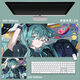 初音未來(lái)鼠標墊超大男女生動(dòng)漫二次元電競游戲電腦鍵盤(pán)學(xué)習書(shū)桌墊 初音未來(lái)108 長(cháng)30厘米*寬25厘米(小鼠標墊)