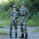 盾郎迷彩服套裝男女款學(xué)生軍訓服正品新式教官訓練服耐磨戶(hù)外工作服 叢泥套裝【上衣+褲子】 M【165】建議95-110斤