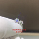 超閃D色1克拉莫桑鉆耳環(huán)人造鉆石高端培育鉆石耳釘送女友生日禮物 主石50分一對(duì)【銀鑲嵌+禮盒】