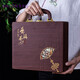 彩虹鳥新品普洱茶包裝盒皮盒單雙餅禮品空盒子357g茶餅七子餅茶葉手提箱 茶禮皮盒+茶刀茶書 1餅