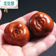 龍姑娘手工雕刻大橄欖核壽星近正圓手把件大印尼巴西文玩手球男女款 38*36mm左右(一對)