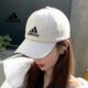 阿迪達斯（adidas）帽子男帽女帽 夏季新款運動休閑跑步帽遮陽透氣情侶棒球帽鴨舌帽 白色 基礎款/刺繡logo/店長主推 OSFM/均碼
