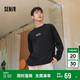 森馬（Semir）長袖T恤男重磅寬松打底上衣印花情侶裝秋季內(nèi)搭外穿101524101211