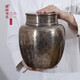 斑錫·龍錫罐品茗茶倉純錫茶葉罐大號家用復古密封罐儲存罐手工制 品茗茶倉古錫刻-4號（有內蓋）