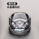梔臻ins風(fēng)創(chuàng  )意家用水晶玻璃菱角煙灰缸簡(jiǎn)約辦公現代客廳幾何造型煙缸 煙灰色-大款煙灰缸