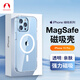 Snowkids適用iphone15pro手機殼蘋果15pro保護套磁吸殼超薄Magsafe充電防摔鏡頭高端簡約透明男女款
