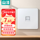 山澤  網(wǎng)絡(luò)網(wǎng)線口面板  通用超五/六/七類模塊加厚86型面板 適用電腦電話信息房間網(wǎng)絡(luò)插座 單口WAN-01