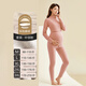 ARTFULMOM英國孕婦秋衣秋褲套裝懷孕期哺乳德絨保暖內衣喂奶睡衣月子服秋冬 粉色套裝 L