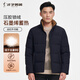 才子男士羽絨服外套石墨烯保暖面料秋冬新品立領(lǐng)滴膠徽章直充鴨絨防風(fēng)