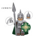 方橙中古積木人仔城堡魔戒指環(huán)王權利游戲洛汗騎士兵軍事拼裝兒童玩具 XP357王室騎槍守衛
