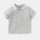 贏(yíng)一貝嬰兒衣服POLO衫短袖T恤0-3歲男童夏裝寶寶女小童上衣兒童幼兒外出