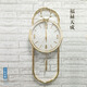 迪高輕奢藝術(shù)掛鐘裝飾鐘表客廳現(xiàn)代簡約壁掛時(shí)鐘創(chuàng)意鹿頭靜音擺表掛墻上大廳電視背景墻表大氣搖擺鐘掛式大鐘 白色 仿貝殼 合金