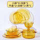 DELISOGA 玻璃碗家用盤(pán)套裝耐高溫沙拉碗泡面碗麥片湯飯碗微波爐專(zhuān)用餐具 碗4+深盤(pán)2+平盤(pán)2+湯碗1+帶蓋大碗
