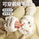 迪普爾電加熱手套暖手寶雙面發(fā)熱暖手套USB充電生日禮物女新年送女友 貓貓-大屏顯示-5檔可調 -2000mAh