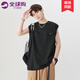 it.new品牌聯(lián)名男士背心夏季新款無(wú)袖健身運動(dòng)坎肩上衣寬松大碼背心透氣黑色XL