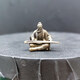 黃銅高山流水伯牙鼓琴古代古箏小人物魚缸盆景假山微縮造景觀擺件