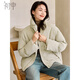 初申冬季曠野美拉德棉服女短款寬松廓形厚款保暖面包服外套S144M1009