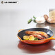 酷彩（Le Creuset）法國進口琺瑯鍋鑄鐵20/23/26cm圓形淺煎鍋平底煎烤鍋多功能平底鍋 【1-2口之家】桔色 20cm