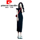 皮爾卡丹（pierre cardin）法式赫本風黑色緊身包臀連衣裙子女裝2025新款夏季高級感辣妹長裙 黑色【不開叉款】 S 40/45kg
