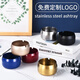 聚時煙灰缸創(chuàng)意時尚不銹鋼家用送禮加厚防風(fēng)防摔酒吧網(wǎng)咖餐廳KTV 經(jīng)典普通款(加厚) 不銹鋼本色(小號8cm)
