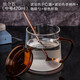 ORTOR玻璃馬克杯水杯杯帶手柄帶蓋茶杯家用辦公商務(wù)喝水茶杯咖啡杯 魅酷杯四件套（420ml）