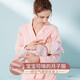 貓人純棉月子服夏季薄款產(chǎn)后孕婦睡衣哺乳上衣喂奶家居服外穿套裝 元氣粉【春夏薄款】100%棉 L 【建議100-120斤】