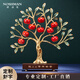 諾詩(shī)曼蘋(píng)果樹(shù)銅擺件客廳玄關(guān)電視酒柜裝飾品喬遷新居禮物結婚開(kāi)業(yè)圣誕節 幸福蘋(píng)安樹(shù)小號 銅擺件