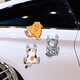 個性搞笑寵物貓咪車貼抓痕汽車貼紙車身劃痕遮擋貼摩托車卡通貼畫 抓痕貓三件套（11*10cm）