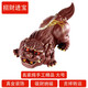 指間陶藝 精品宜興紫砂茶寵 創(chuàng)意名家手工貔貅 描金茶玩擺件可養(yǎng) 招財(cái)進(jìn)寶描金貔貅  大號(hào)  名家戈家俊作品