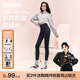 SIINSIIN鯊魚褲女外穿2025新款秋季瑜伽褲高腰收腹提臀加絨打底褲 顯瘦黑 XL （120-135斤）