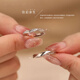 鐘久久雙生結銀情侶戒指男女一對戒高級表白情人節生日禮物送女友 925銀雙生結情侶對戒+異地戀分開(kāi)發(fā)貨