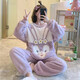 珊瑚絨睡衣女秋冬季加絨加厚長(cháng)袖韓版甜美可愛(ài)冬天學(xué)生家居服套裝 HMT5262 M 建議(80-100斤)