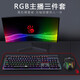 雙飛燕 血手幽靈bloody RGB光軸機械鍵盤鼠標耳機套裝三件套件吃雞通用電競網(wǎng)吧宏編程 套餐二RGB