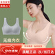 鉑吶苓無痕運動內衣女 無鋼圈文胸美背小胸聚攏收副乳透氣背心式胸罩 無痕運動內衣【黑色】 L