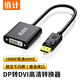值計DP轉(zhuǎn)DVI轉(zhuǎn)接頭 DisplayPort轉(zhuǎn)DVI轉(zhuǎn)換器 公對母DP接口電腦接顯示器電視投影儀高清視頻  ZL-DV02C