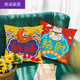 三棲虎十字繡抱枕國潮喜慶招財納?？空砜蛷d沙發(fā)臥室抱枕套簡(jiǎn)單手工自繡 棉線(xiàn)招+納福中格3股-不含