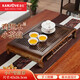 金灶（KAMJOVE） 雞翅木實(shí)木茶盤(pán)功夫茶具套裝小茶臺茶托抽屜式茶具蓄水托盤(pán) KW-50雞翅木